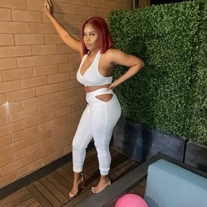 Size medium , Clear White Set